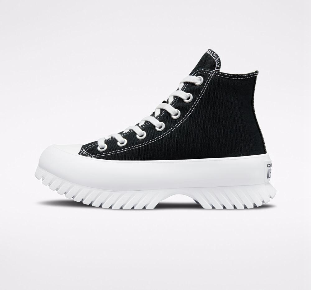 Black / Egret / White Converse Chuck Taylor All Star Lugged 2.0 Unisex Women's High Tops  US |  60547-GDPO