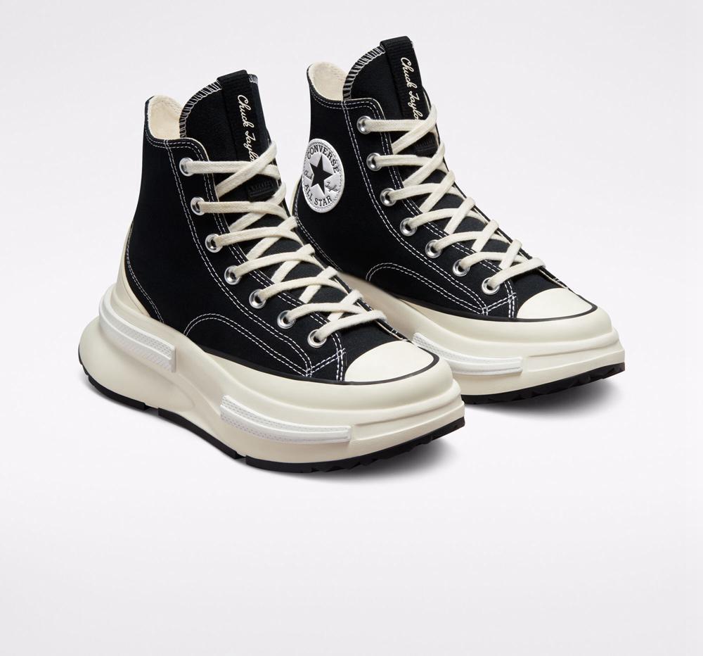 Black / Egret / White Converse Run Star Legacy Cx Unisex Women's High Tops  US |  06821-NZKL