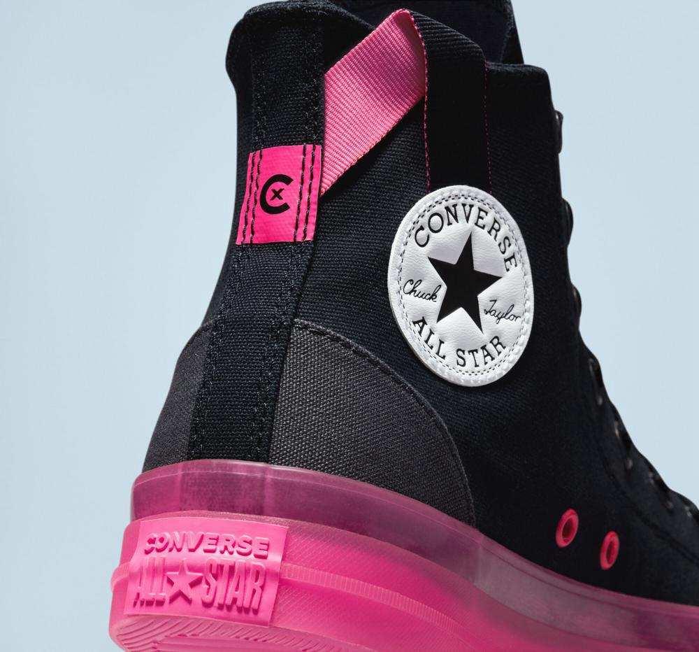 Black / Hyper Pink / Storm Wind Converse Chuck Taylor All Star Cx Unisex Women's High Tops  US |  10675-ZEVJ