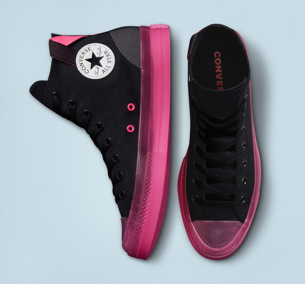 Black / Hyper Pink / Storm Wind Converse Chuck Taylor All Star Cx Unisex Women's High Tops  US |  10675-ZEVJ