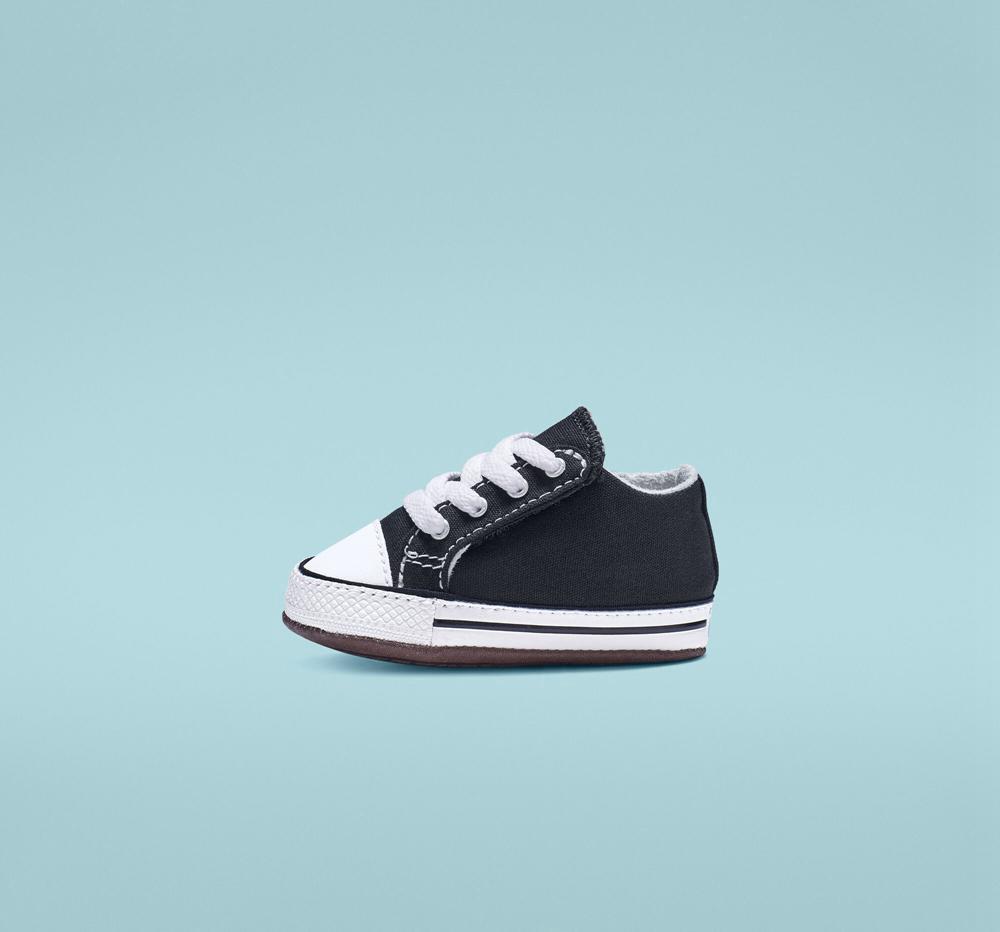 Black / Natural Ivory / White Converse Chuck Taylor All Star Cribster Easy On Baby Boys' Mid Boots  US |  57862-CXUT