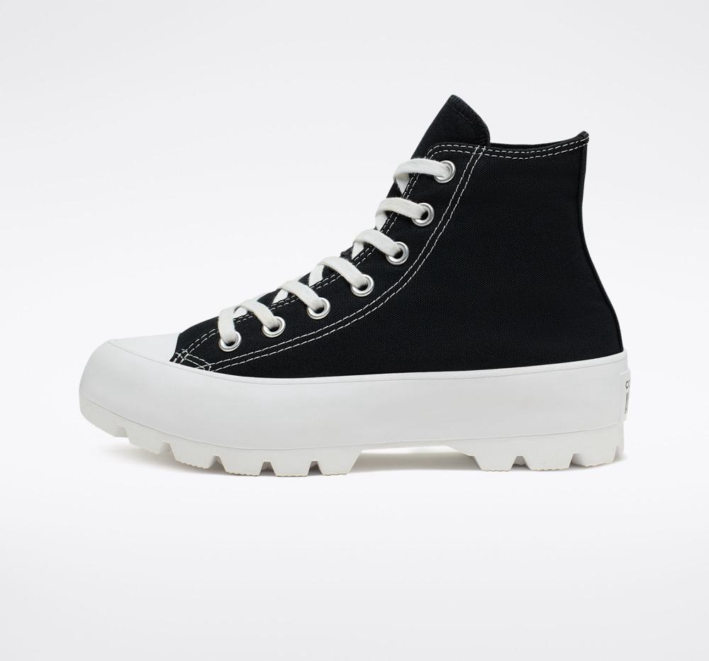 Black / White / Black Converse Chuck Taylor All Star Lugged Women's Boots  US |  78491-SREY