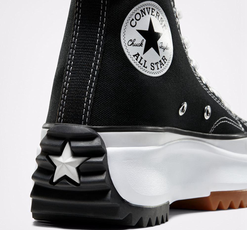 Black / White / Gum Converse Run Star Hike Unisex High Top Women's Platform Shoes  US |  10743-QFOC