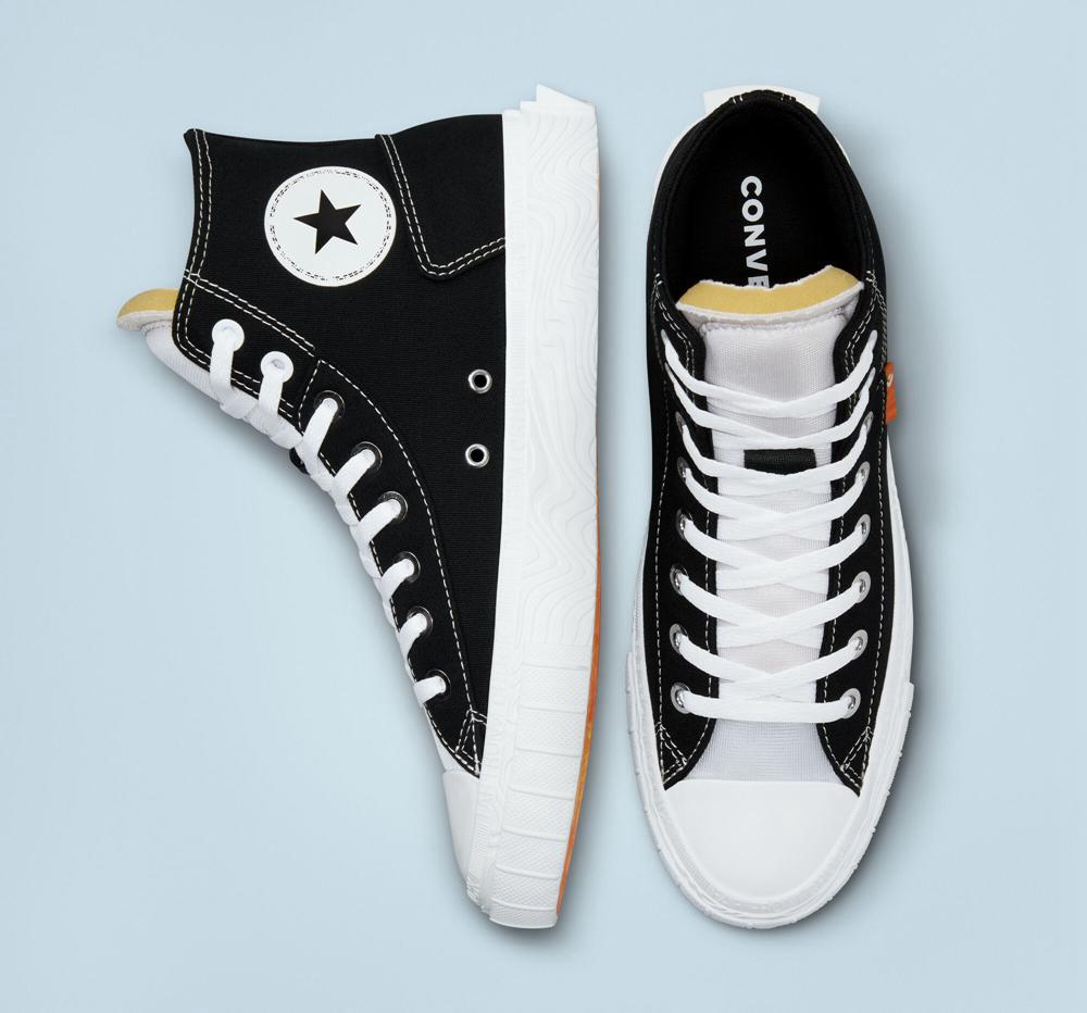 Black / White / White Converse Chuck Taylor Alt Star Canvas Unisex Women's High Tops  US |  05742-RBQW