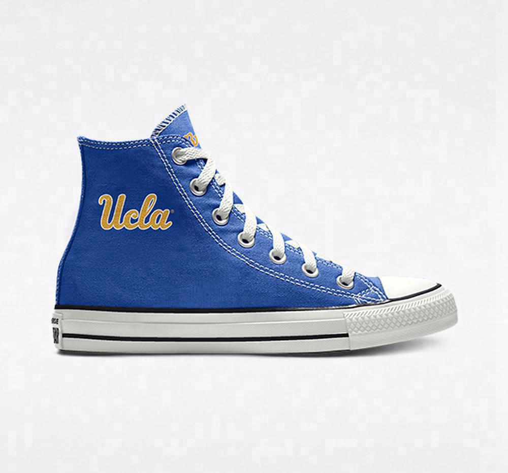 Blue Converse Custom Chuck Taylor All Star Ucla Bruins By You Unisex Men\'s High Tops  US |  36728-SFKT