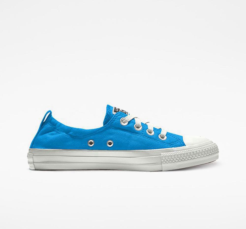 Blue Hero Converse Custom Chuck Taylor All Star Shoreline Slip By You Women\'s Low Tops  US |  82953-RUFM