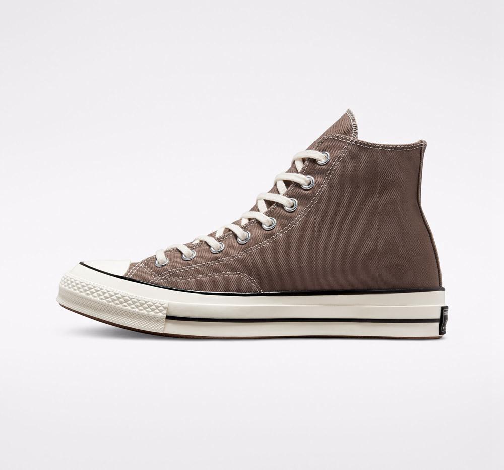 Brown Desert Cargo / Egret / Black Converse Chuck 70 Vintage Canvas Unisex Men's High Tops  US |  29073-LUIH