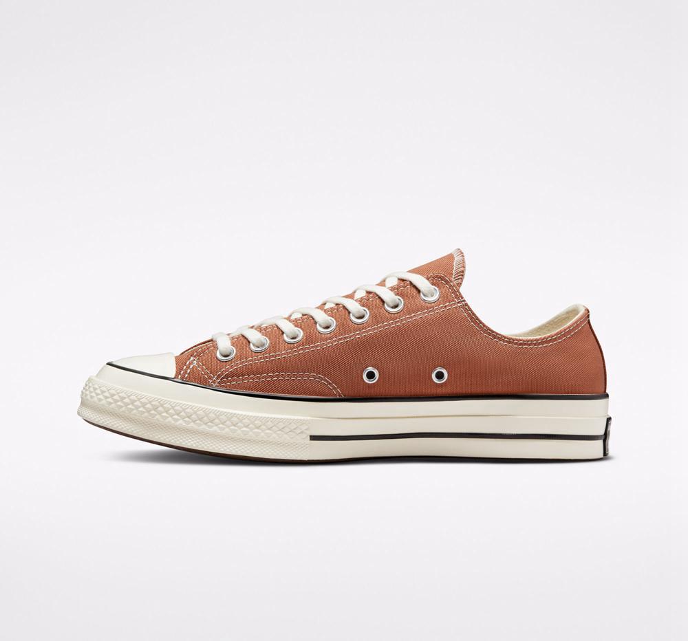 Brown Mineral Clay / Egret / Black Converse Chuck 70 Canvas Unisex Women's Low Tops  US |  53047-CFWG