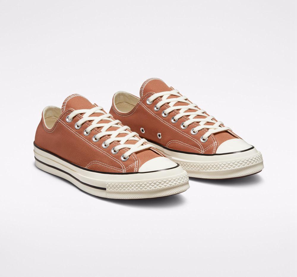 Brown Mineral Clay / Egret / Black Converse Chuck 70 Canvas Unisex Women's Low Tops  US |  53047-CFWG