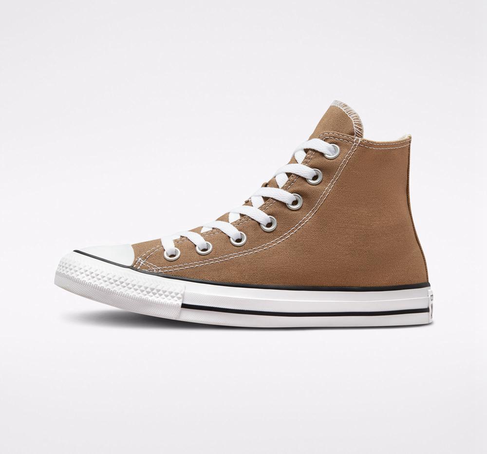 Brown Sand Dune / White / Black Converse Chuck Taylor All Star Seasonal Color Unisex Men's High Tops  US |  69504-WLMX