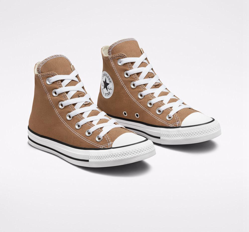 Brown Sand Dune / White / Black Converse Chuck Taylor All Star Seasonal Color Unisex Men's High Tops  US |  87216-ULMX