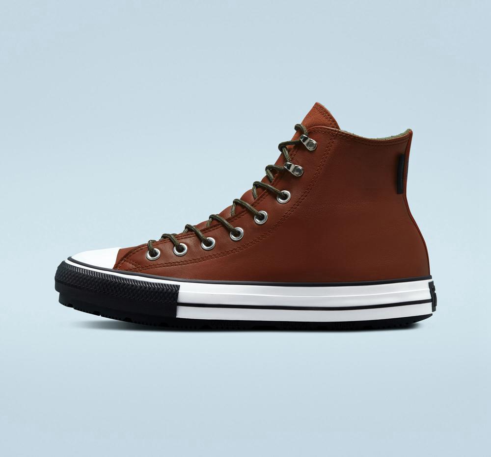 Burgundy Cedar Bark / White / Black Converse Chuck Taylor All Star Winter Unisex Women's High Tops  US |  10485-DORG