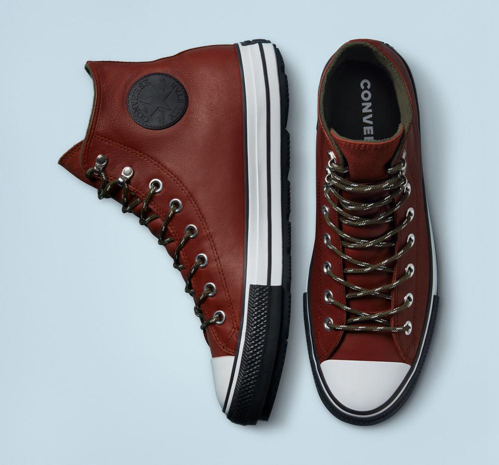 Burgundy Cedar Bark / White / Black Converse Chuck Taylor All Star Winter Unisex Women's High Tops  US |  10485-DORG