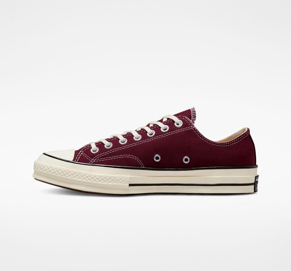 Burgundy Dark Beetroot / Egret / Black Converse Chuck 70 Vintage Canvas Unisex Women's Low Tops  US |  53164-KZGD