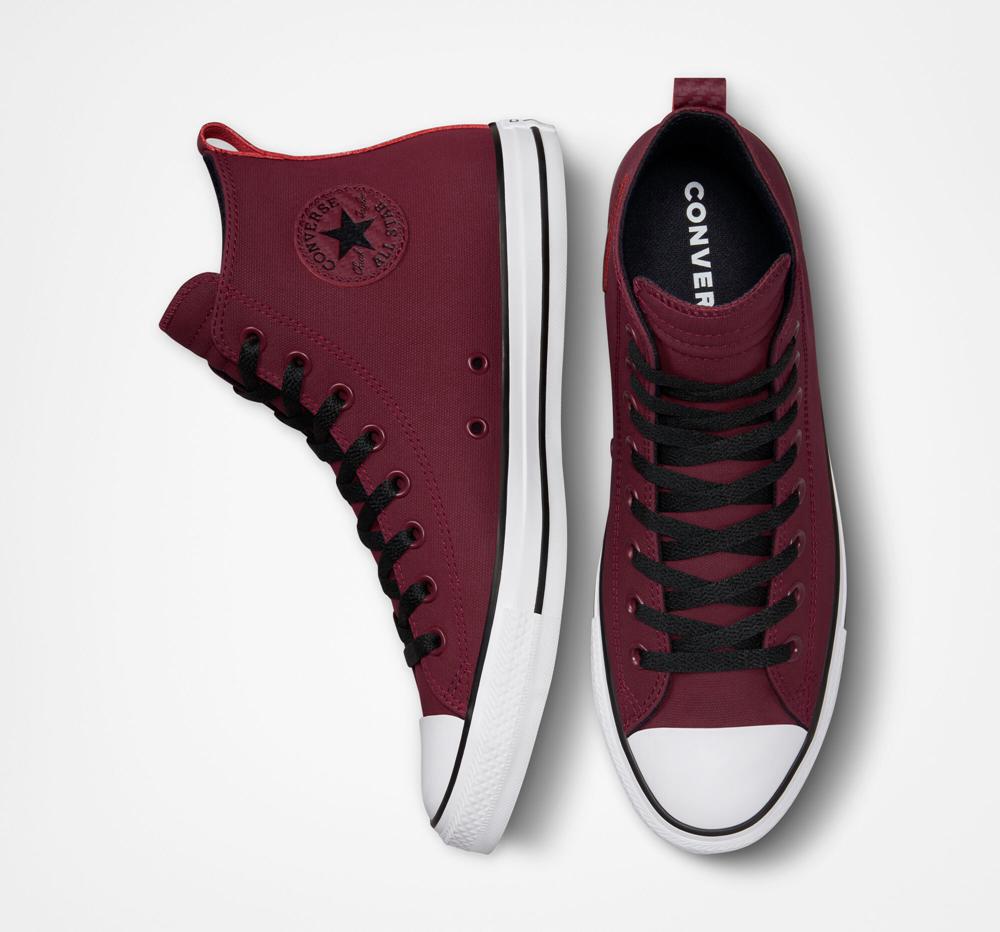 Burgundy Dark Beetroot / White / Black Converse Chuck Taylor All Star Tectuff Unisex Men's High Tops  US |  29784-TXVC