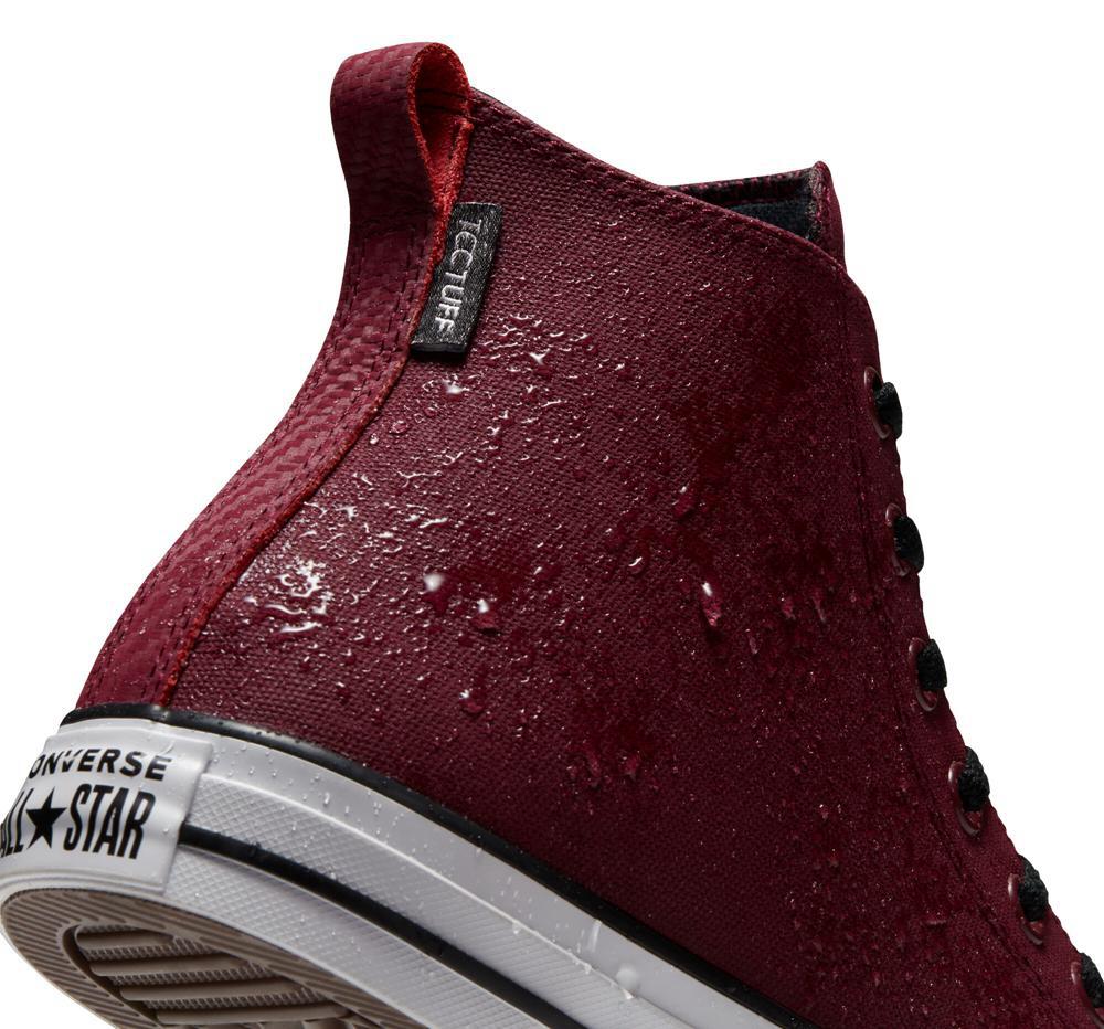 Burgundy Dark Beetroot / White / Black Converse Chuck Taylor All Star Tectuff Unisex Women's High Tops  US |  34067-KPAH