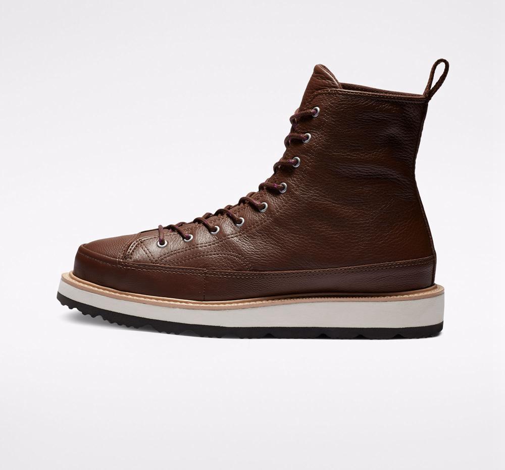 Chocolate / Light Fawn / Black Converse Chuck Taylor Crafted Boot Unisex Men's Boots  US |  30195-FARZ