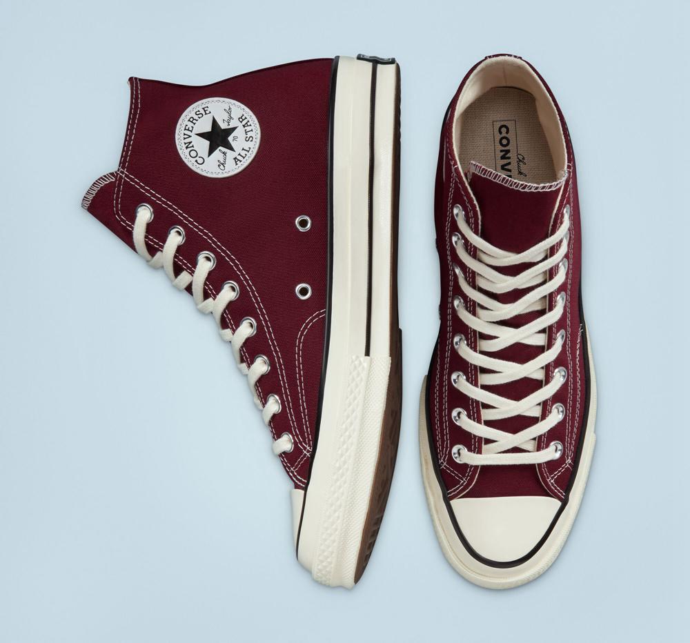 Deep Bordeaux / Egret / Black Converse Chuck 70 Vintage Canvas Unisex Men's High Tops  US |  53472-OTSP