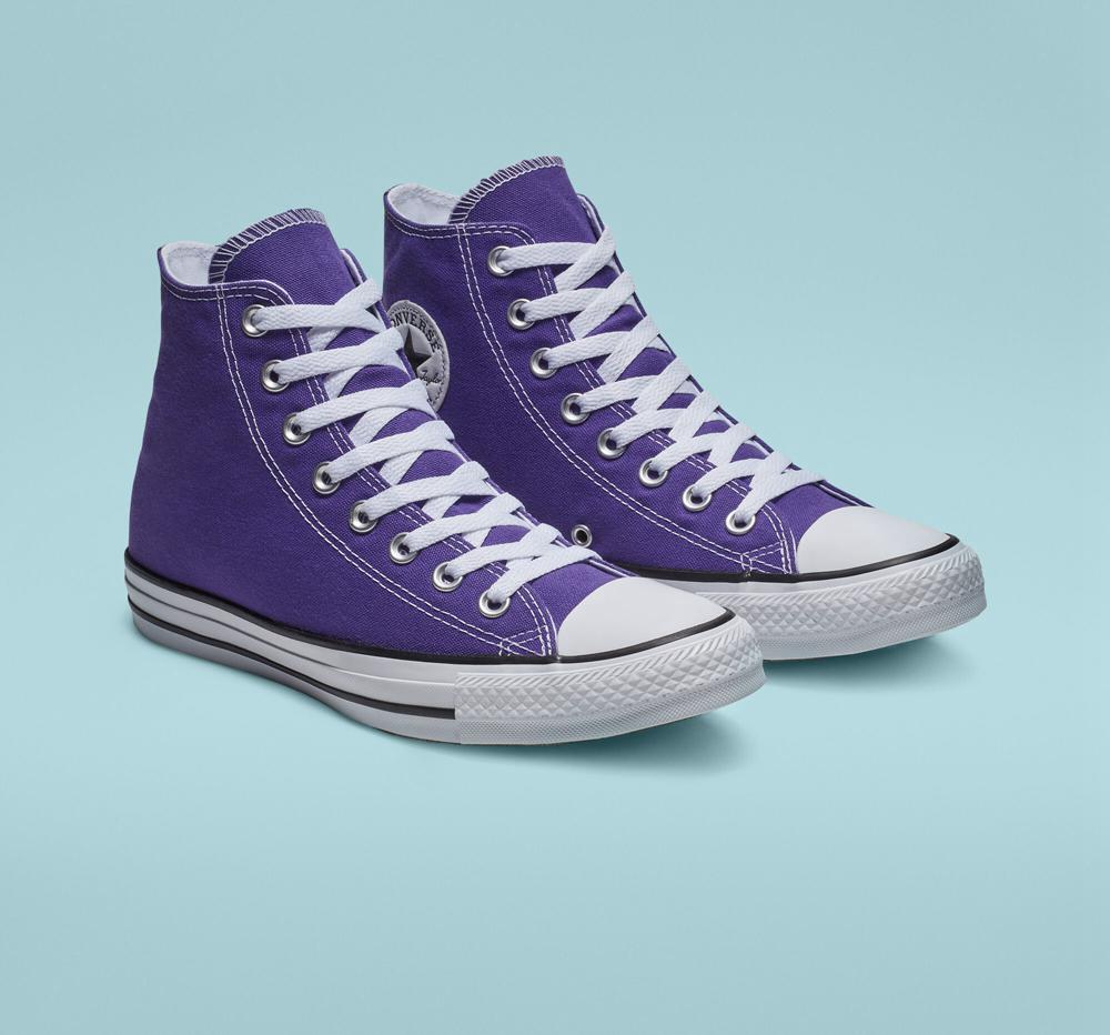 Electric Purple Converse Chuck Taylor All Star Classic Unisex Men's High Tops  US |  31450-GEMH