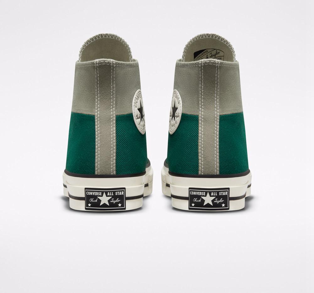 Green Light Field Surplus Converse Chuck 70 Colorblocked Unisex Women's High Tops  US |  07945-FTCS