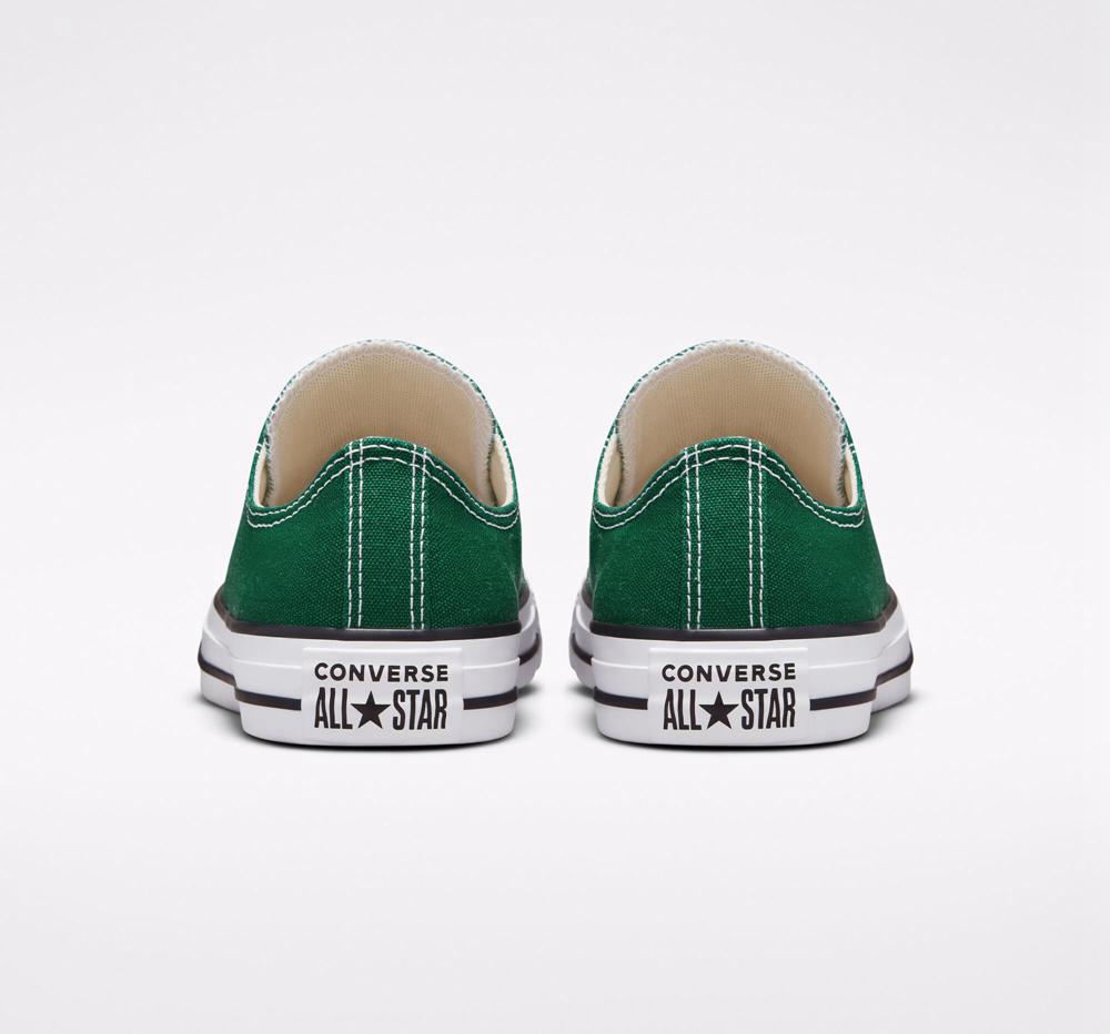 Green Midnight Clover / White / Black Converse Chuck Taylor All Star Seasonal Color Unisex Men's Low Tops  US |  03798-XBLI