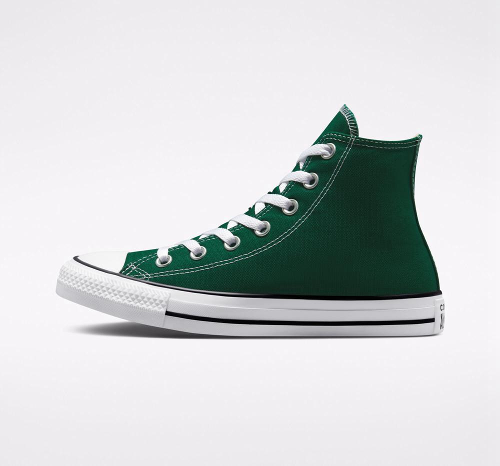 Green Midnight Clover / White / Black Converse Chuck Taylor All Star Seasonal Color Unisex Women's High Tops  US |  19042-WHPC