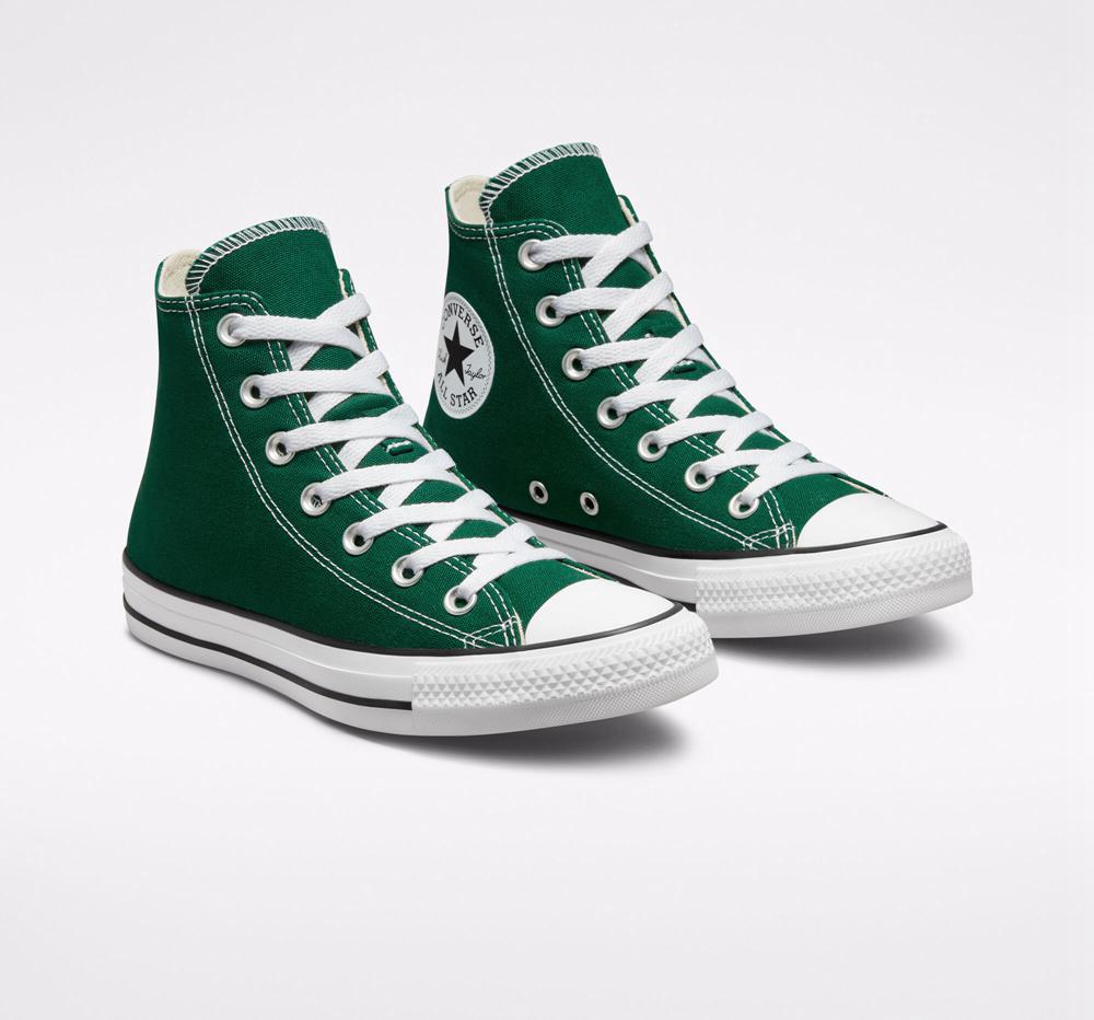 Green Midnight Clover / White / Black Converse Chuck Taylor All Star Seasonal Color Unisex Women's High Tops  US |  19042-WHPC