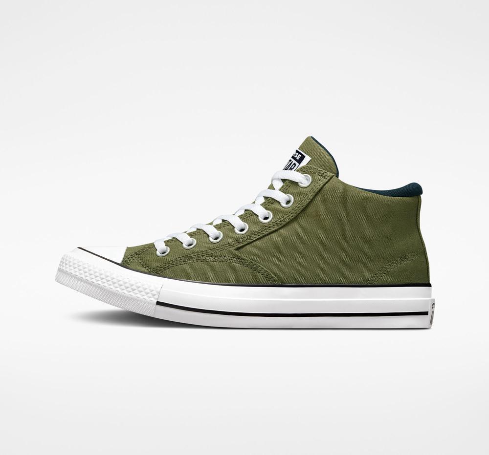 Green Utility / Obsidian / White Converse Chuck Taylor All Star Malden Street Unisex Mid Men's Low Tops  US |  41086-LKWP