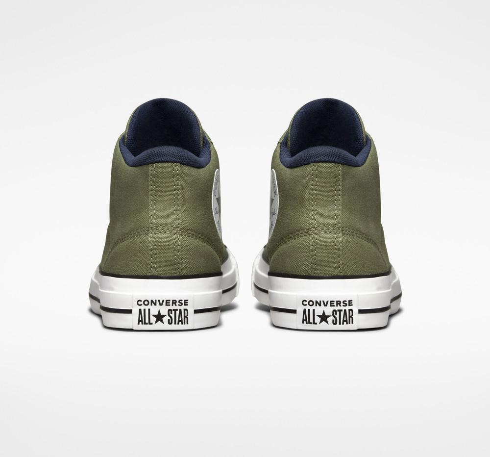 Green Utility / Obsidian / White Converse Chuck Taylor All Star Malden Street Unisex Mid Men's Low Tops  US |  41086-LKWP