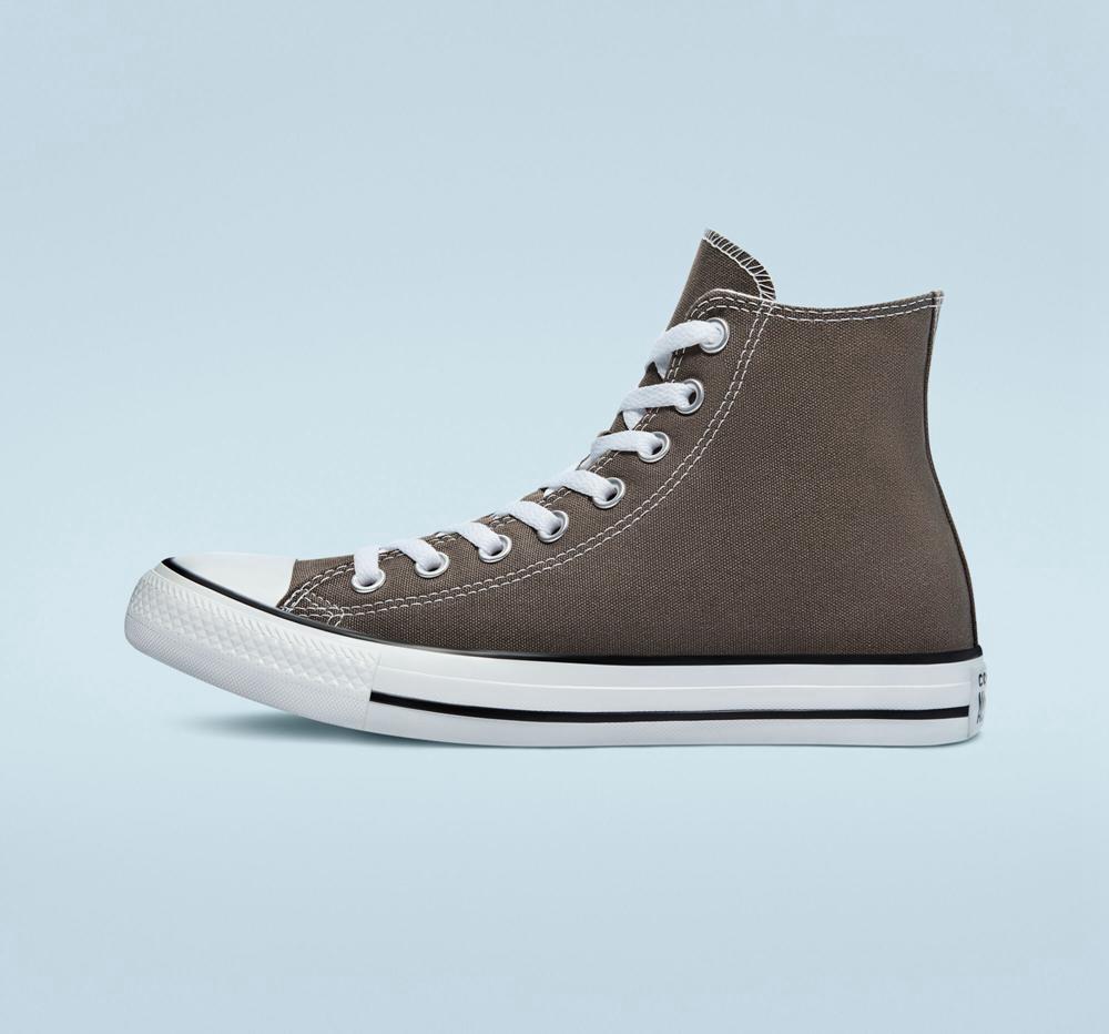 Grey Charcoal Converse Chuck Taylor All Star Classic Unisex Men's High Tops  US |  38576-MBNO