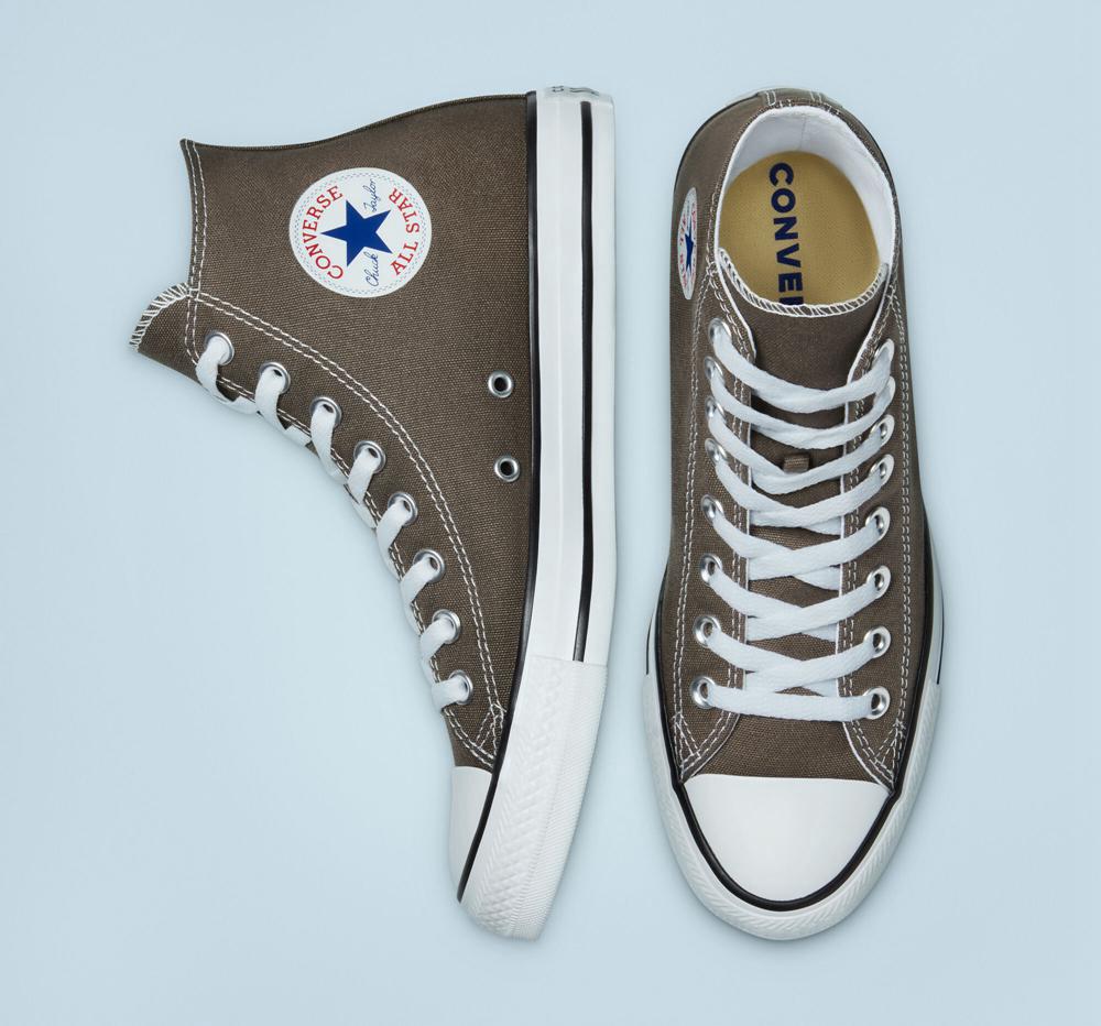 Grey Charcoal Converse Chuck Taylor All Star Classic Unisex Women's High Tops  US |  46572-HQXA