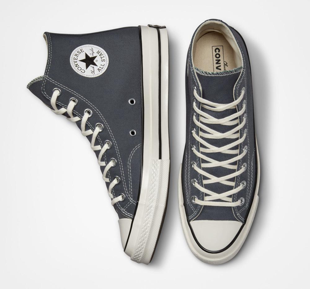 Iron Grey / Egret / Black Converse Chuck 70 Vintage Canvas Unisex Men's High Tops  US |  01859-OVDN