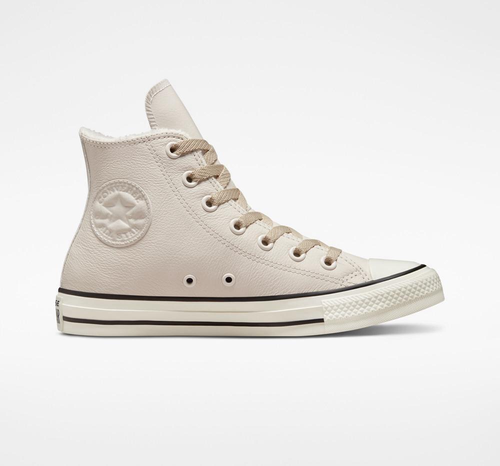 Khaki Desert Sand / Egret Converse Chuck Taylor All Star Counter Climate Unisex Men\'s High Tops  US |  64917-YLMN