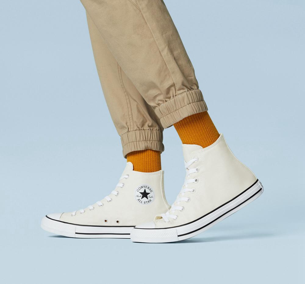 Khaki Pale Putty Converse Chuck Taylor All Star Seasonal Color Unisex Men's High Tops  US |  70843-WITF