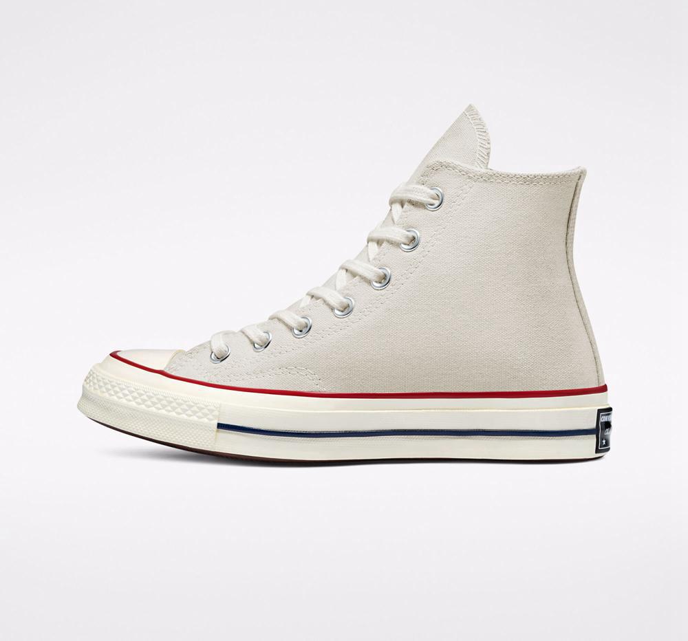 Khaki Parchment / Garnet / Egret Converse Chuck 70 Vintage Canvas Unisex Men's High Tops  US |  06125-TSCJ