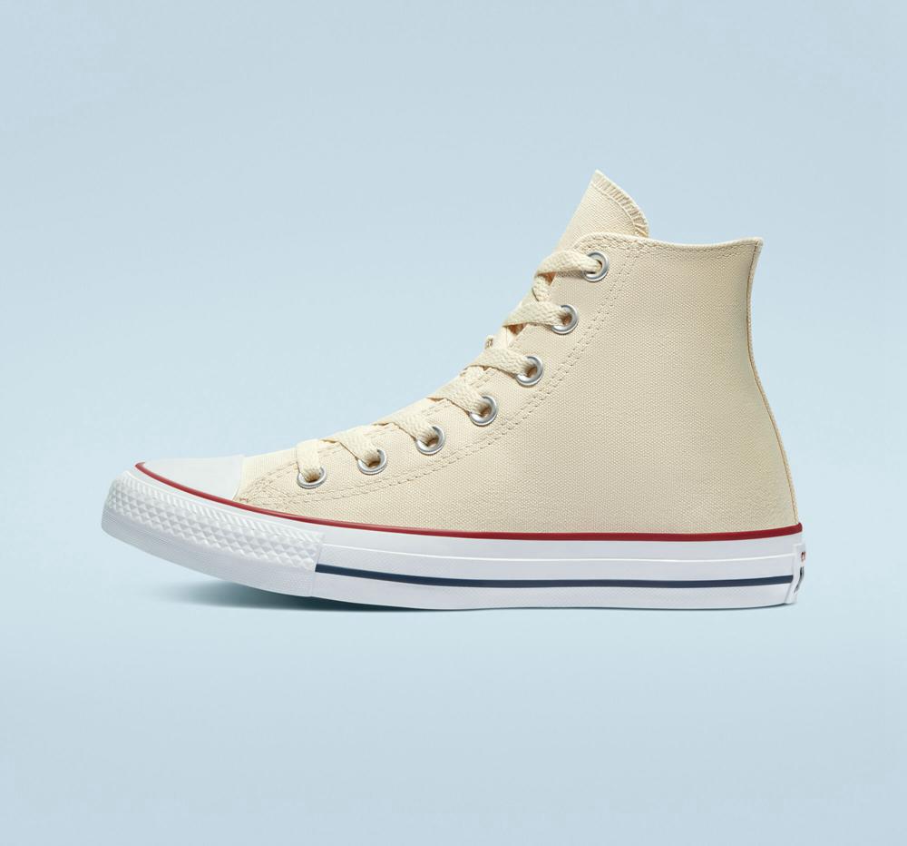 Natural Ivory Converse Chuck Taylor All Star Classic Unisex Men's High Tops  US |  54732-OZQN