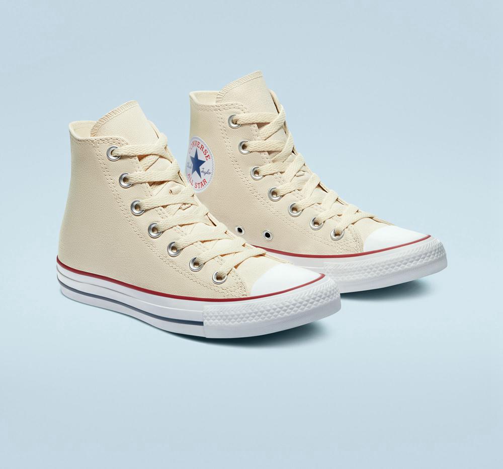 Natural Ivory Converse Chuck Taylor All Star Classic Unisex Men's High Tops  US |  54732-OZQN