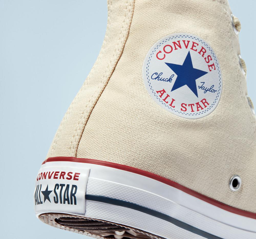 Natural Ivory Converse Chuck Taylor All Star Classic Unisex Men's High Tops  US |  54732-OZQN