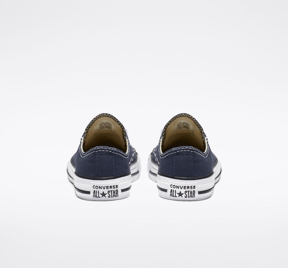 Navy Converse Chuck Taylor All Star Classic Little Kids Girls' Low Tops  US |  01597-ATLO