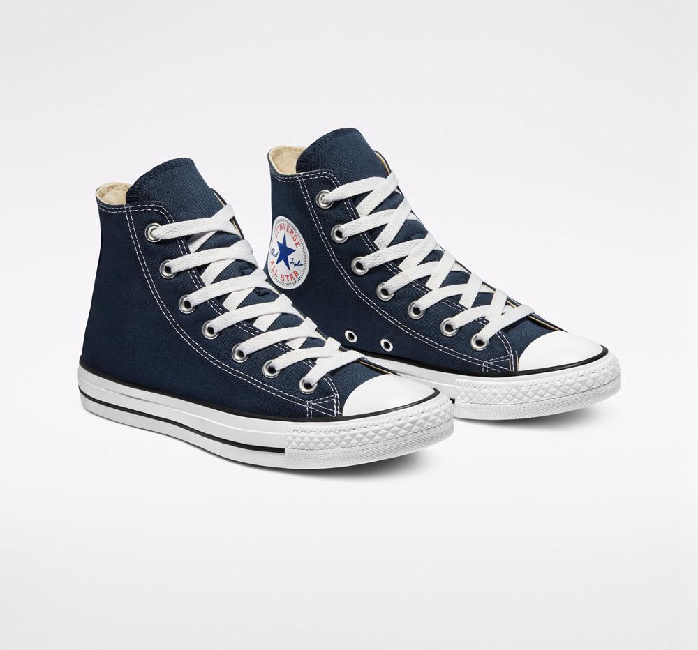 Navy Converse Chuck Taylor All Star Classic Unisex Women's High Tops  US |  86543-JLOI