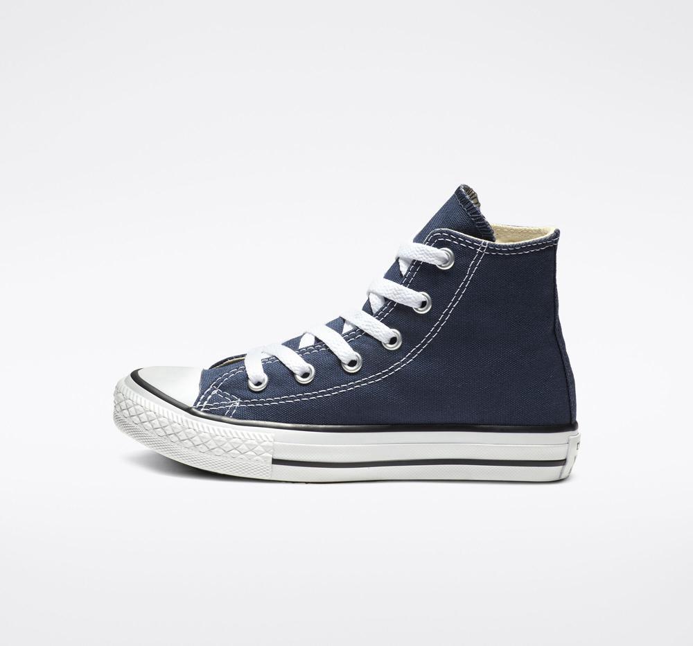 Navy Converse Chuck Taylor All Star Classic Little Kids Boys' High Tops  US |  94073-GTVB