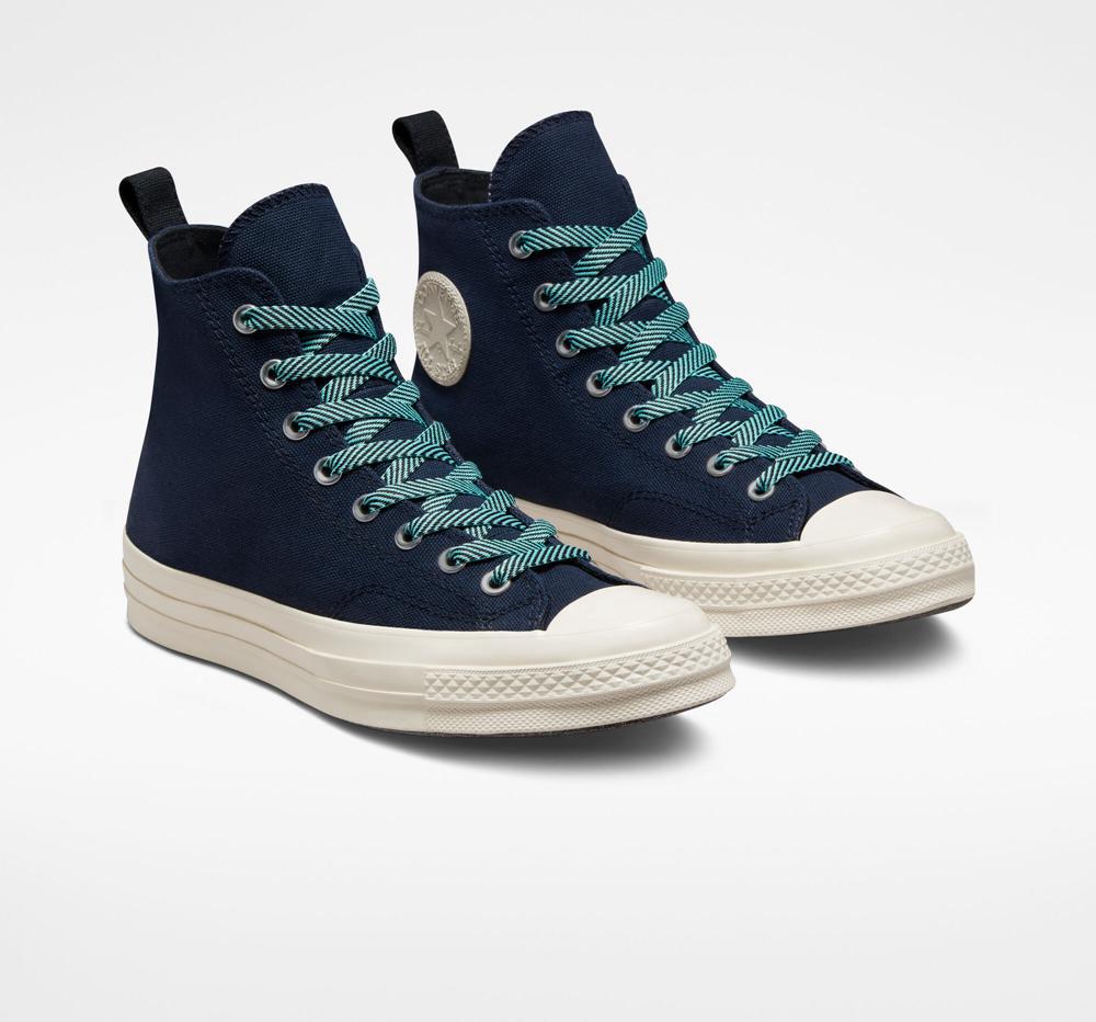 Navy Obsidian / Light Aqua / Egret Converse Chuck 70 Counter Climate Gore Tex Unisex Women's Boots  US |  30569-LOIU