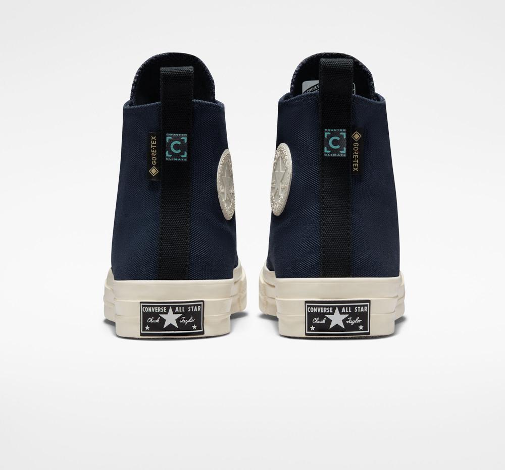 Navy Obsidian / Light Aqua / Egret Converse Chuck 70 Counter Climate Gore Tex Unisex Women's Boots  US |  30569-LOIU