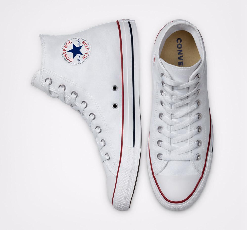 Optical White Converse Chuck Taylor All Star Classic Unisex Men's High Tops  US |  23098-QOCH