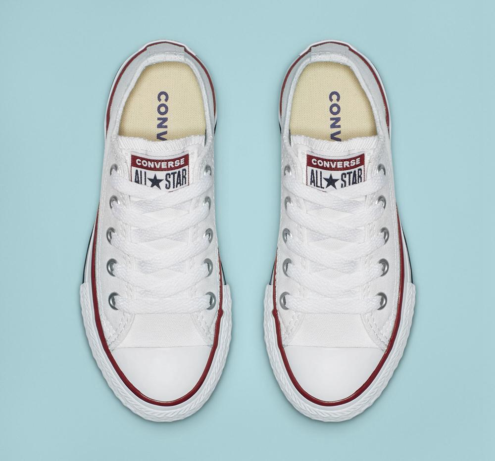 Optical White Converse Chuck Taylor All Star Classic Little Kids Boys' Low Tops  US |  56291-IOZA