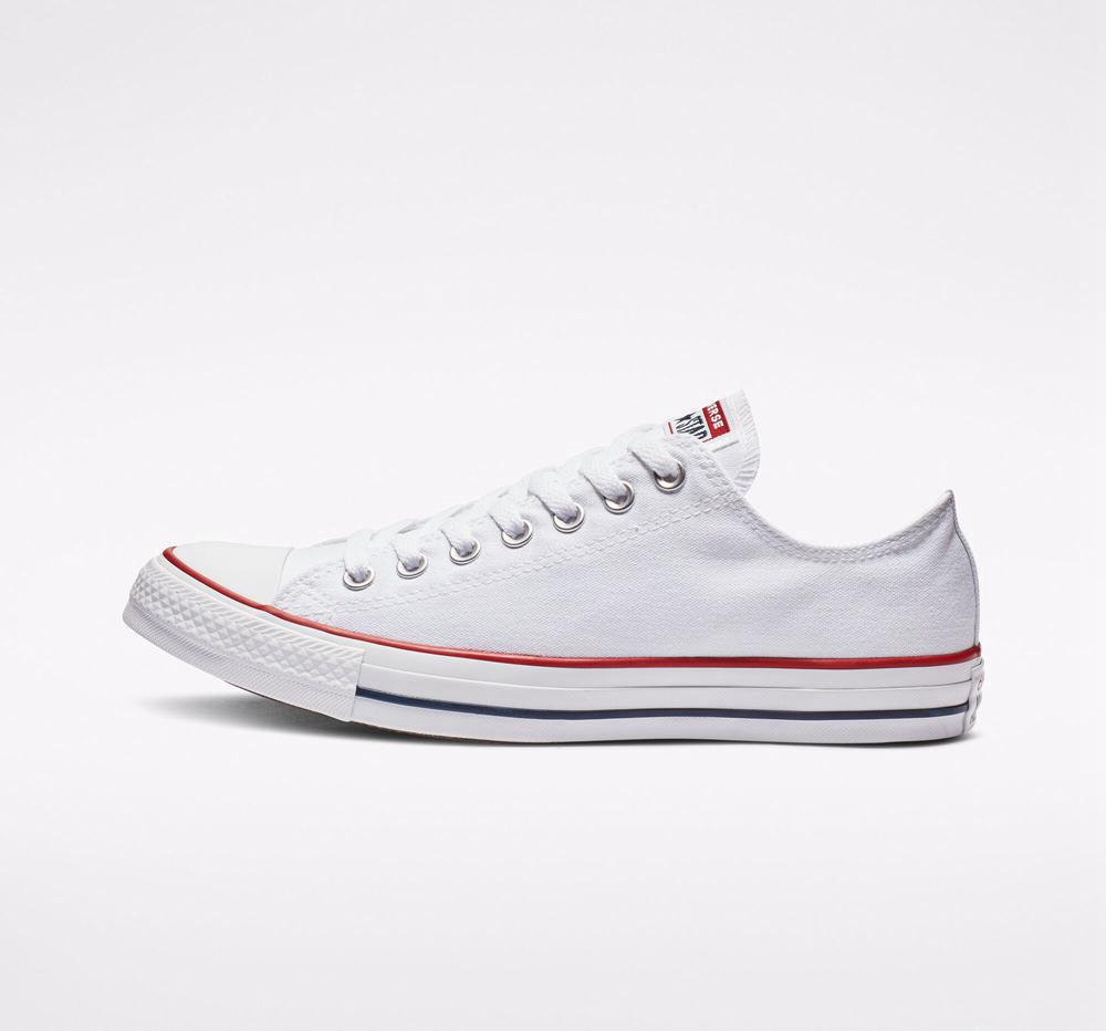 Optical White Converse Chuck Taylor All Star Classic Unisex Women's Low Tops  US |  58371-QSGH