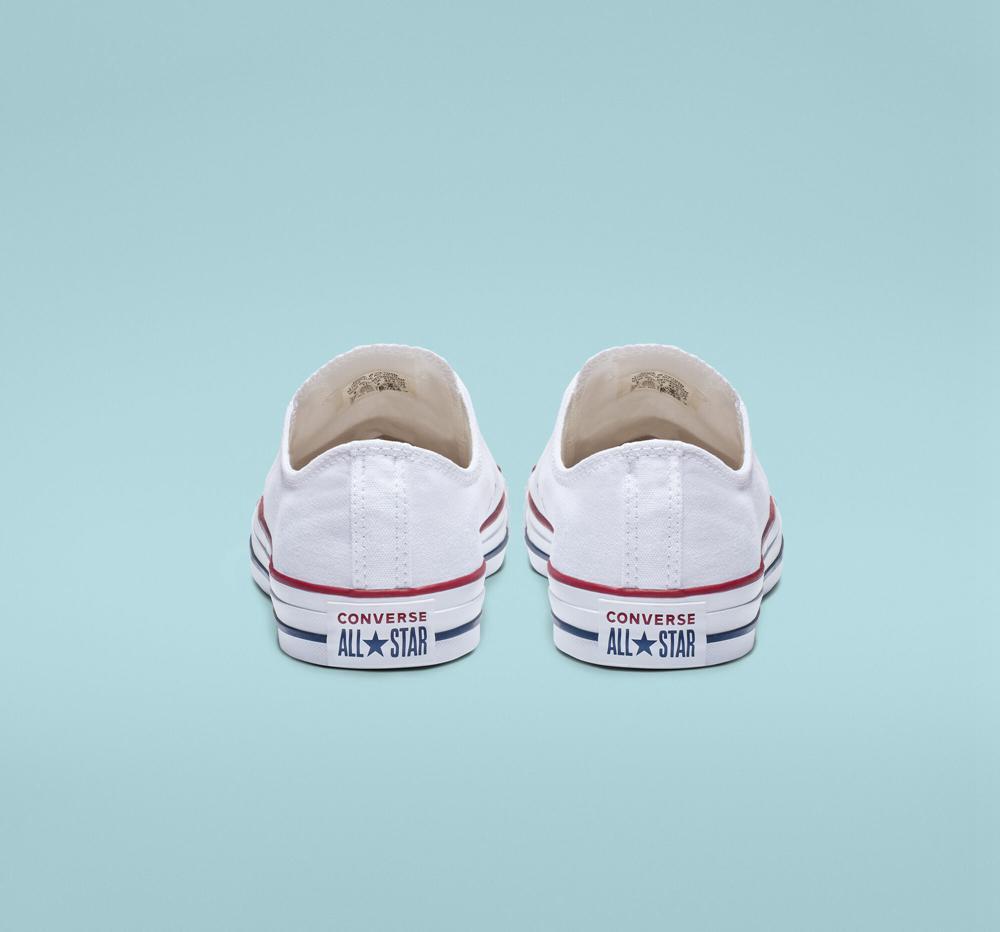 Optical White Converse Chuck Taylor All Star Classic Unisex Women's Low Tops  US |  58371-QSGH