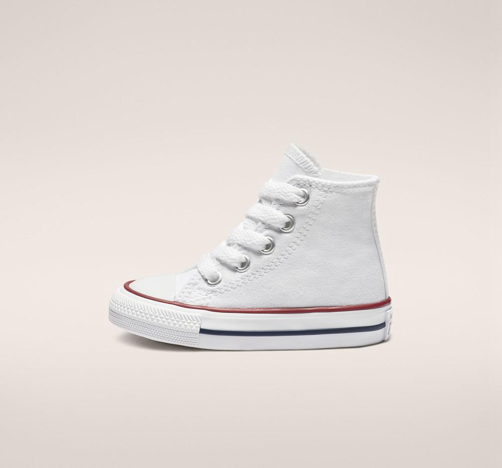 Optical White Converse Chuck Taylor All Star Classic Toddler Boys' High Tops  US |  64129-NFGK