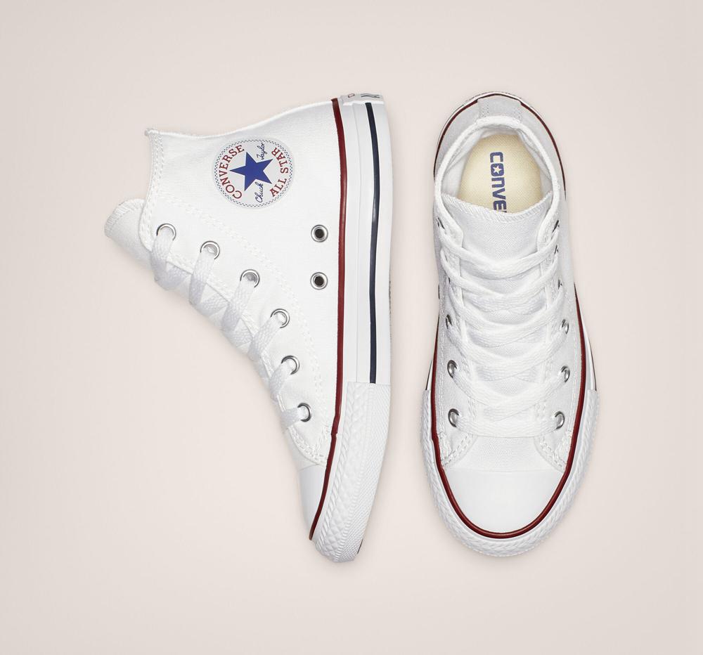 Optical White Converse Chuck Taylor All Star Classic Little Kids Boys' High Tops  US |  67091-DNRS