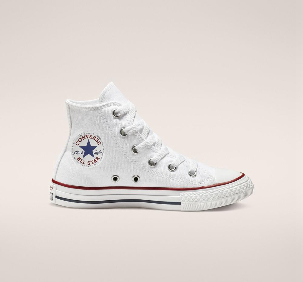 Optical White Converse Chuck Taylor All Star Classic Little Kids Boys\' High Tops  US |  67091-DNRS